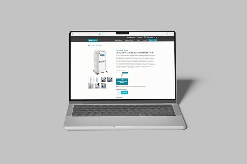 PortaPros Rent Now Product Page