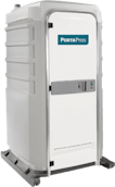 PortaPros Premium Bundle includes Premium Portable Restroom, Handwash station and Trash Box