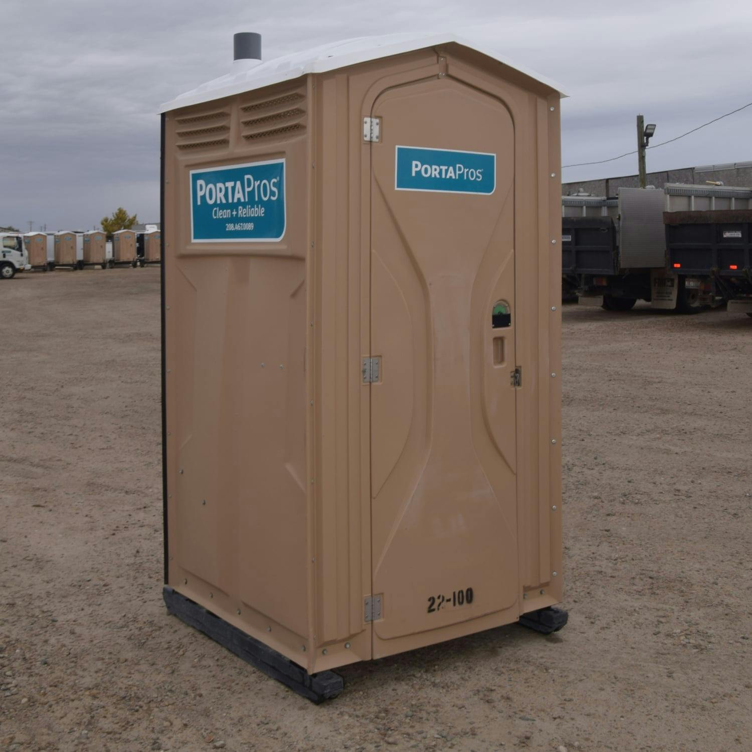 Standard Portable Restroom angle view