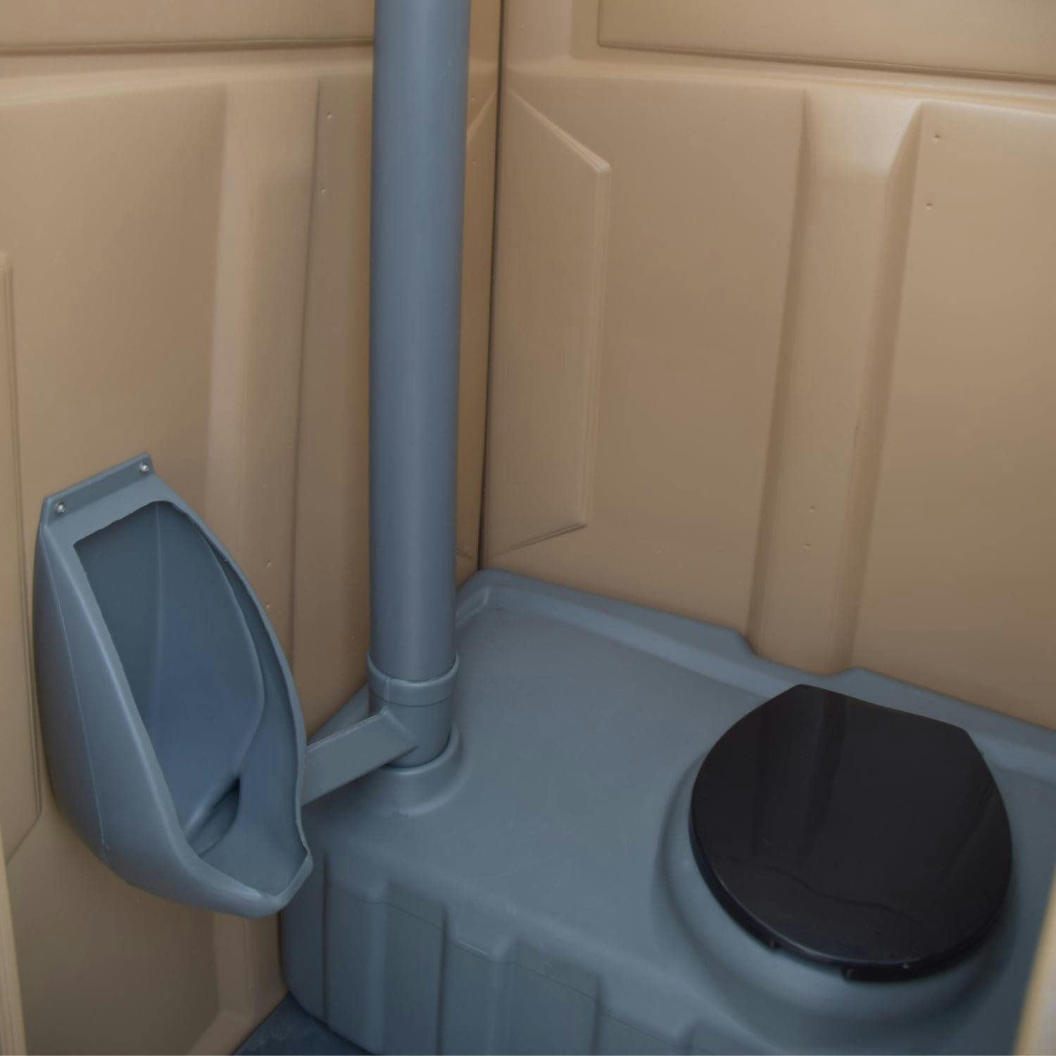 Standard Portable Restroom urinal and toilet