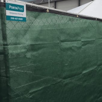 Temporary Fencing Optional Windscreen