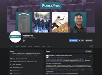 PortaPros Facebook screenshot